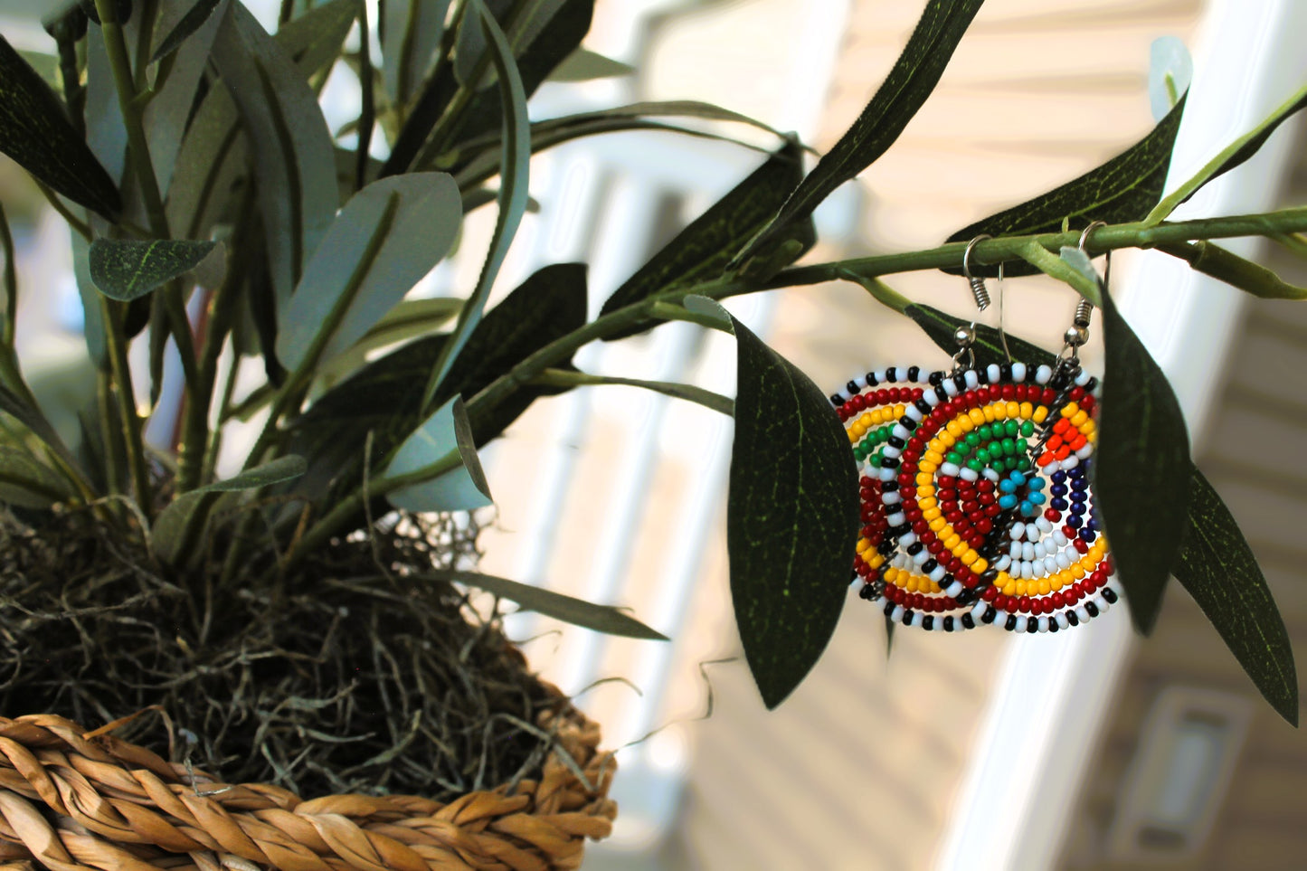 Beaded Ethnic Earrings