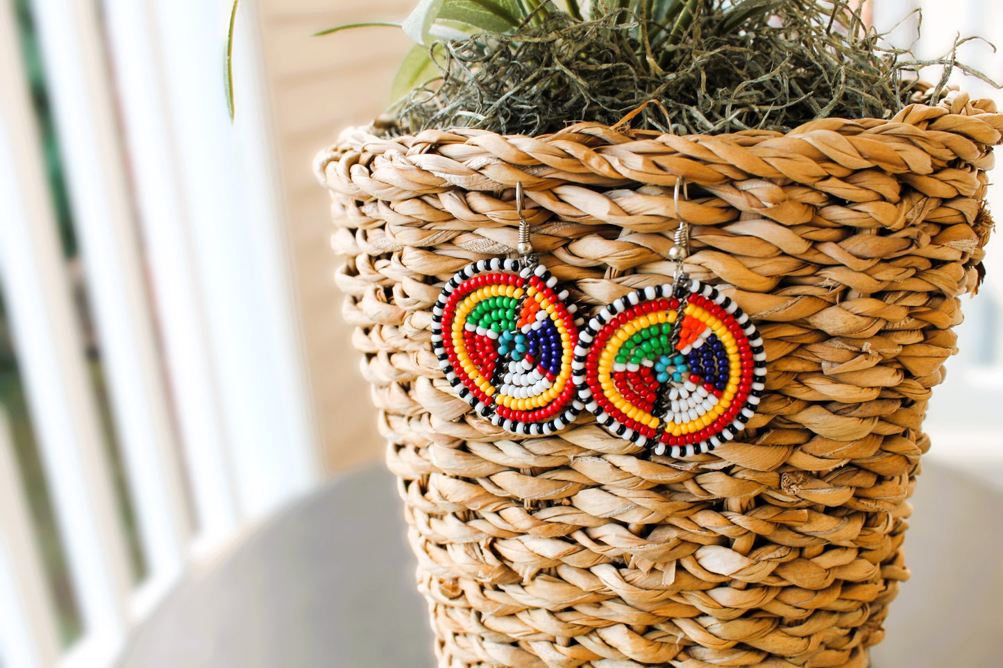 Beaded Ethnic Earrings