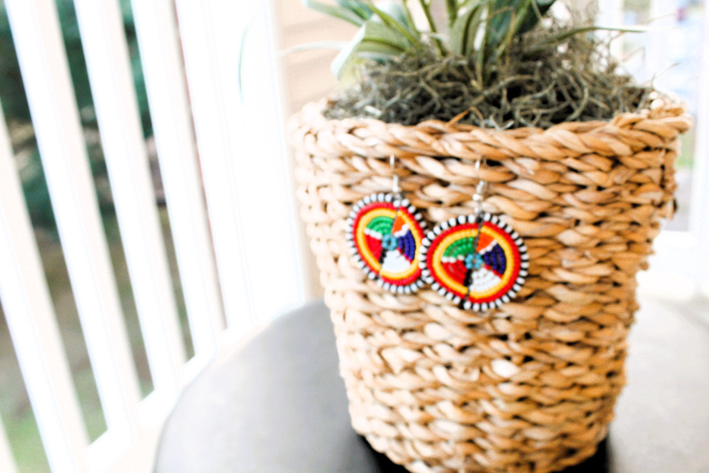 Beaded Ethnic Earrings