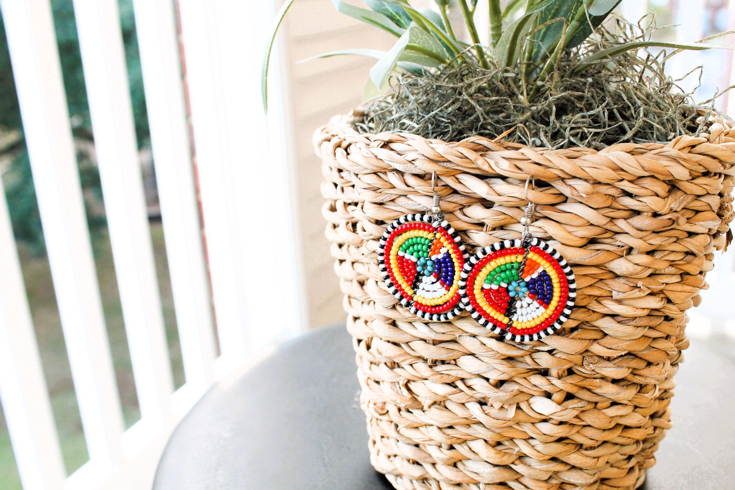 Beaded Ethnic Earrings