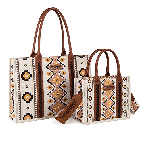 Wrangler Tote Bag for Women Western Shoulder Purses Boho Aztec Satchel Hobo Handbags