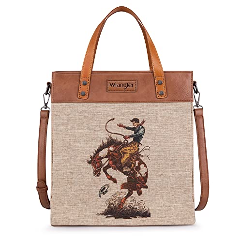 Wrangler Tote Bag for Women Western Shoulder Purses Boho Aztec Satchel Hobo Handbags