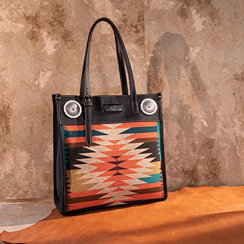 Wrangler Tote Bag for Women Western Shoulder Purses Boho Aztec Satchel Hobo Handbags