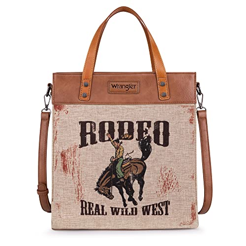 Wrangler Tote Bag for Women Western Shoulder Purses Boho Aztec Satchel Hobo Handbags