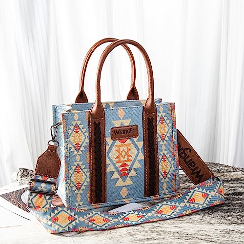 Wrangler Tote Bag for Women Western Shoulder Purses Boho Aztec Satchel Hobo Handbags