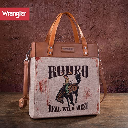 Wrangler Tote Bag for Women Western Shoulder Purses Boho Aztec Satchel Hobo Handbags