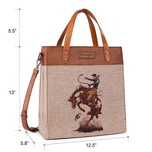 Wrangler Tote Bag for Women Western Shoulder Purses Boho Aztec Satchel Hobo Handbags