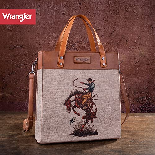 Wrangler Tote Bag for Women Western Shoulder Purses Boho Aztec Satchel Hobo Handbags