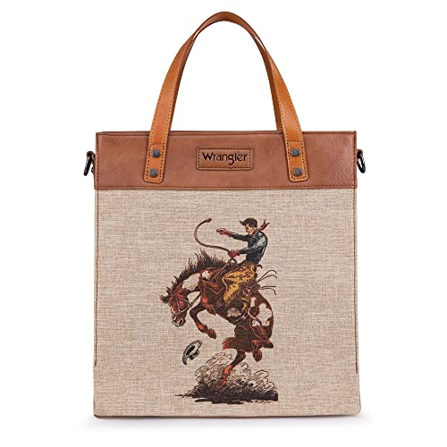 Wrangler Tote Bag for Women Western Shoulder Purses Boho Aztec Satchel Hobo Handbags