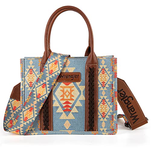 Wrangler Tote Bag for Women Western Shoulder Purses Boho Aztec Satchel Hobo Handbags