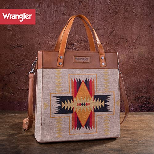 Wrangler Tote Bag for Women Western Shoulder Purses Boho Aztec Satchel Hobo Handbags