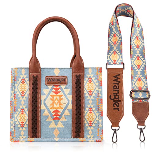 Wrangler Tote Bag for Women Western Shoulder Purses Boho Aztec Satchel Hobo Handbags