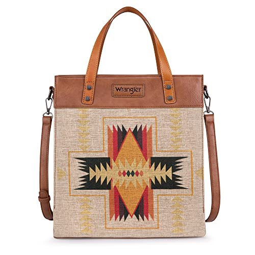 Wrangler Tote Bag for Women Western Shoulder Purses Boho Aztec Satchel Hobo Handbags