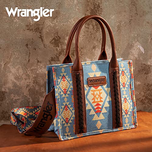 Wrangler Tote Bag for Women Western Shoulder Purses Boho Aztec Satchel Hobo Handbags