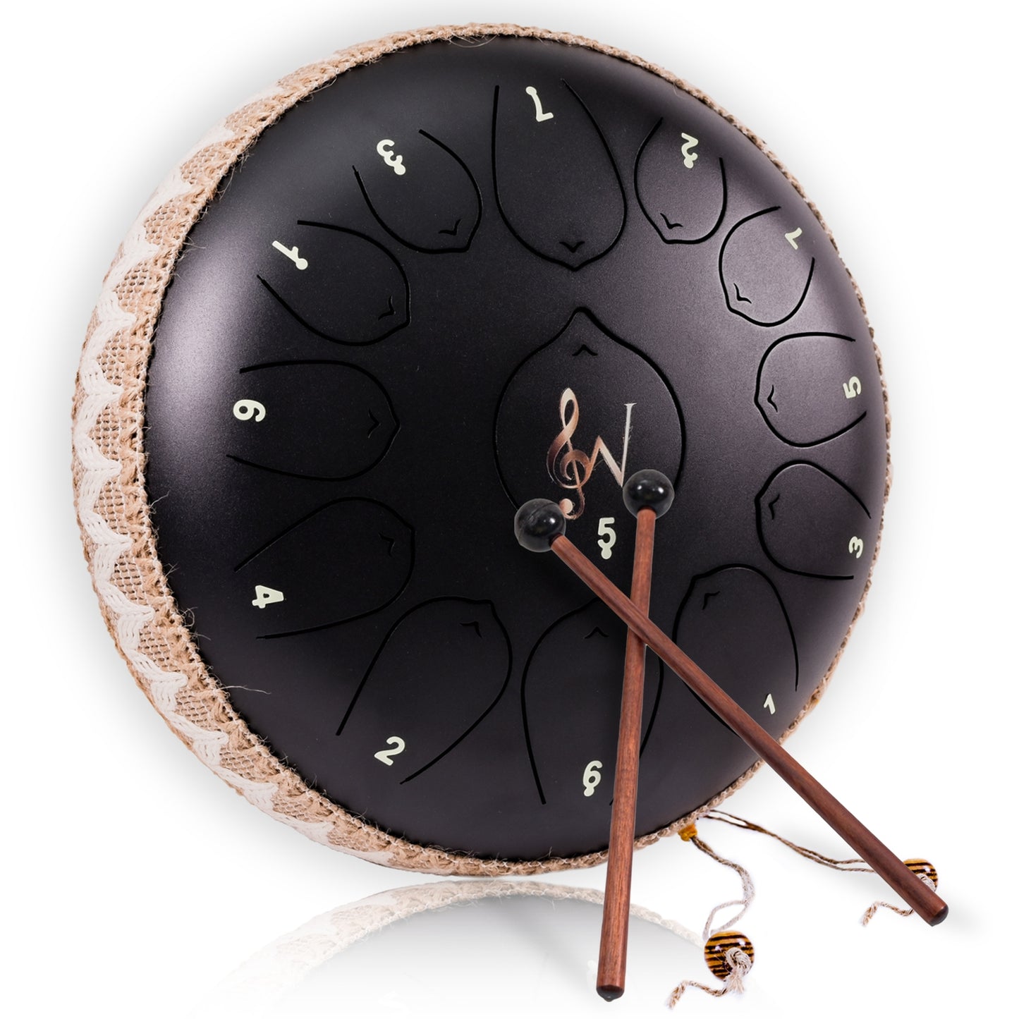 Steel Tongue Drum 6-Inch 8-Notes