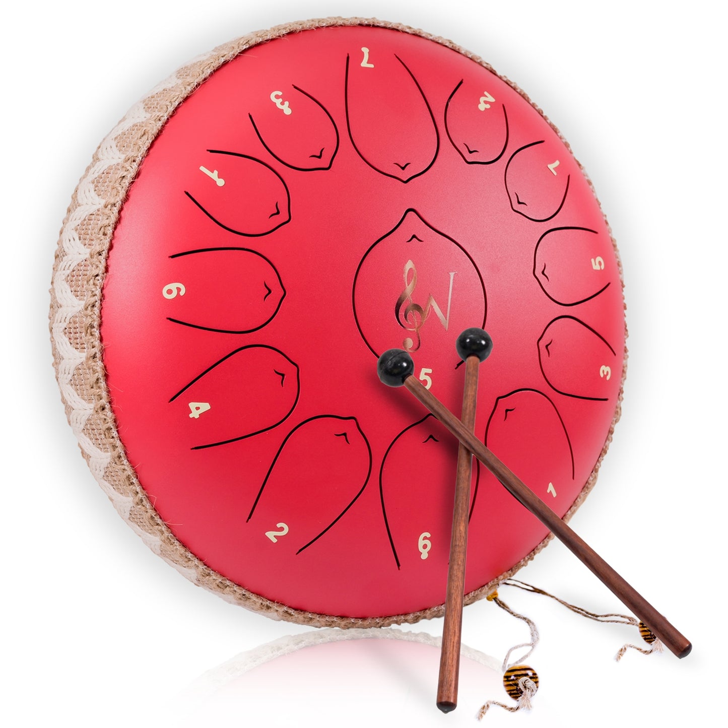 Steel Tongue Drum 6-Inch 8-Notes