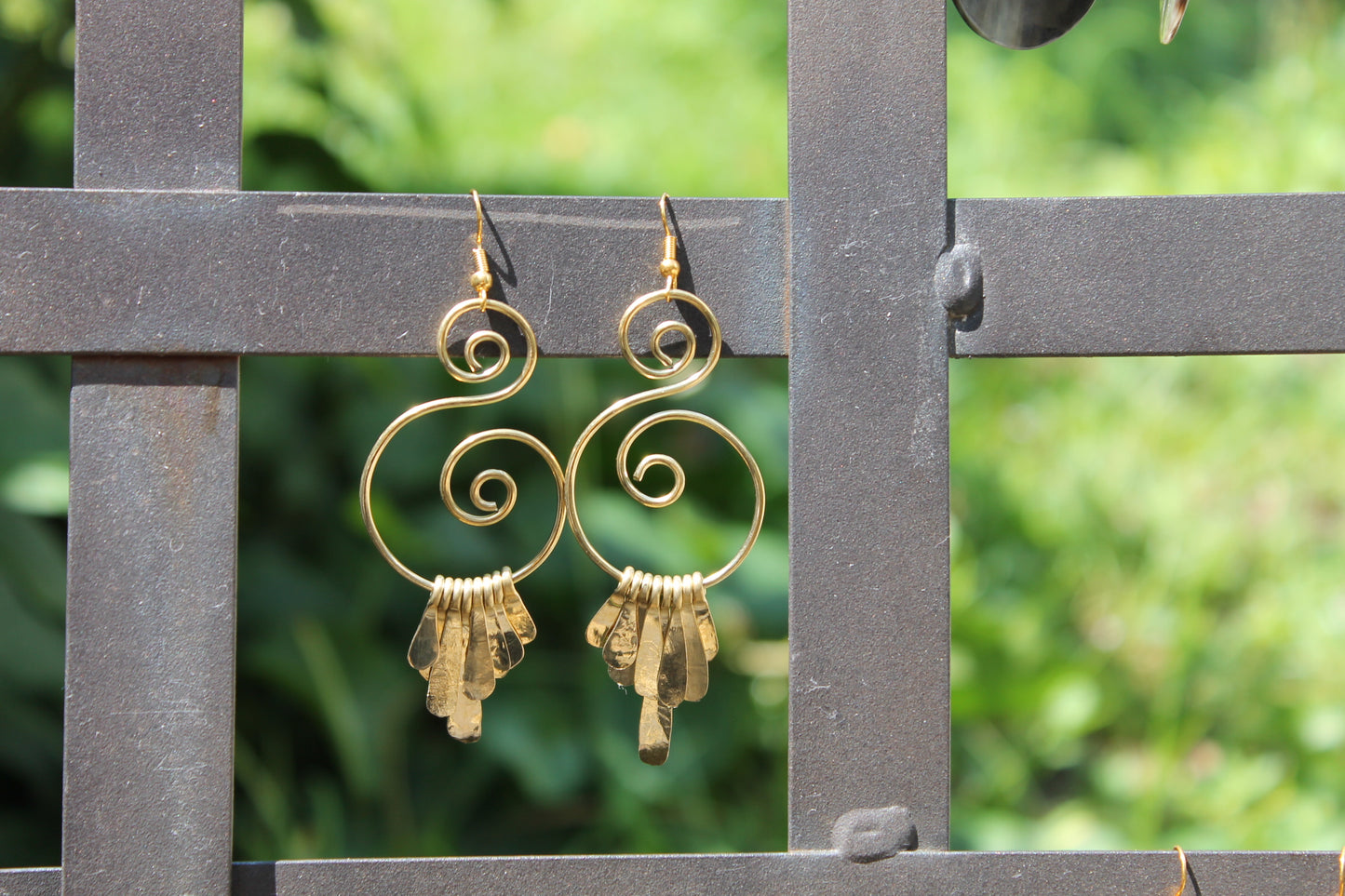 Brass Whimsical Earrings
