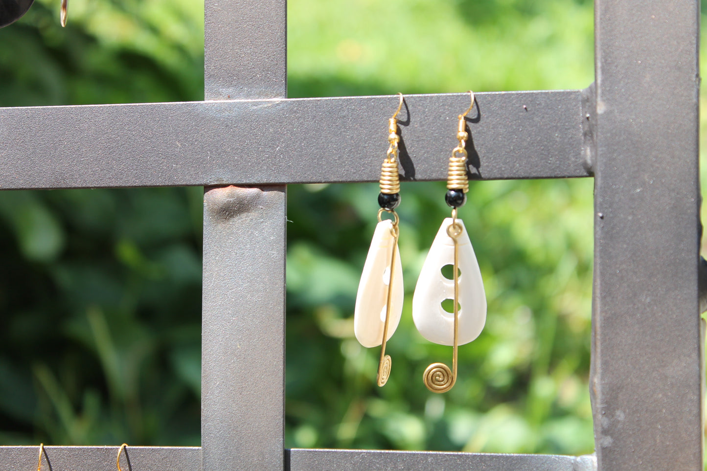 Ivory Teardrop Earrings