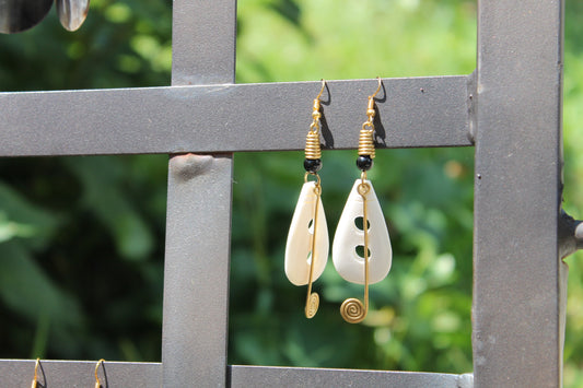 Ivory Teardrop Earrings