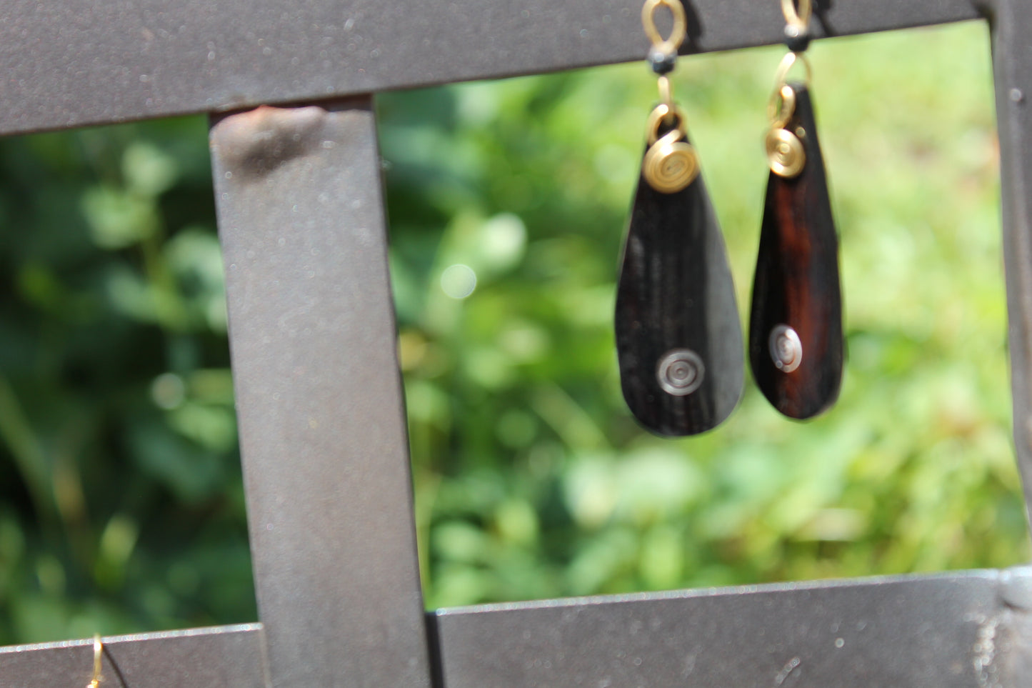 Black Dangle Drop Earrings