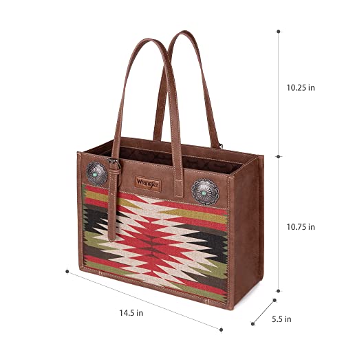 Wrangler Tote Bag for Women Western Shoulder Purses Boho Aztec Satchel Hobo Handbags