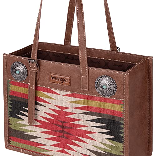 Wrangler Tote Bag for Women Western Shoulder Purses Boho Aztec Satchel Hobo Handbags