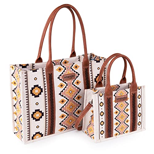 Wrangler Tote Bag for Women Western Shoulder Purses Boho Aztec Satchel Hobo Handbags