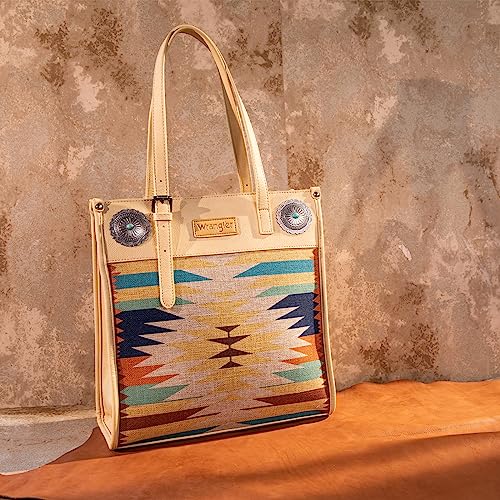 Wrangler Tote Bag for Women Western Shoulder Purses Boho Aztec Satchel Hobo Handbags