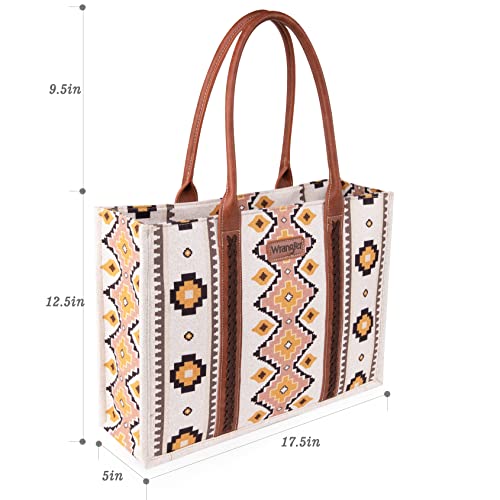 Wrangler Tote Bag for Women Western Shoulder Purses Boho Aztec Satchel Hobo Handbags