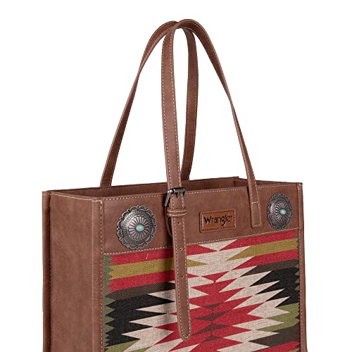 Wrangler Tote Bag for Women Western Shoulder Purses Boho Aztec Satchel Hobo Handbags