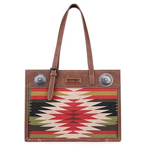 Wrangler Tote Bag for Women Western Shoulder Purses Boho Aztec Satchel Hobo Handbags